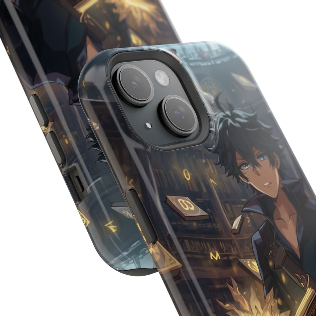 Vi-Anime Mystic Scholar Phone Case — Anime Magic Book Impact-Resistant Case