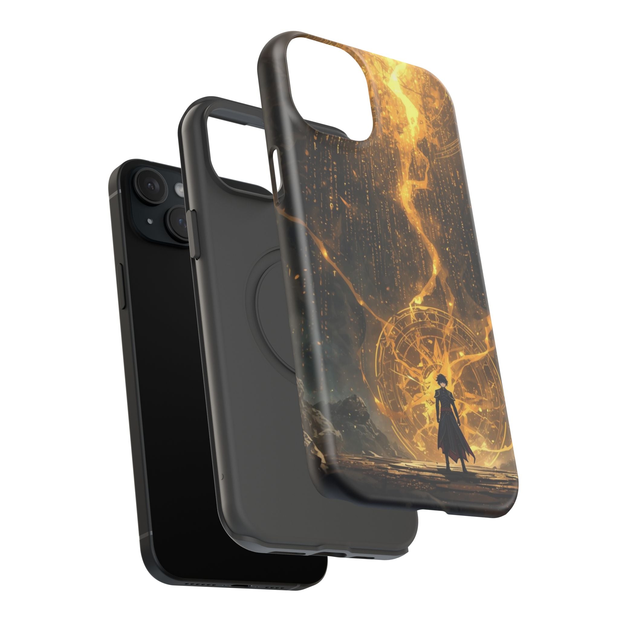 Vi-Anime Phone Case — Fantasy Mage Sigil Impact-Resistant Armor