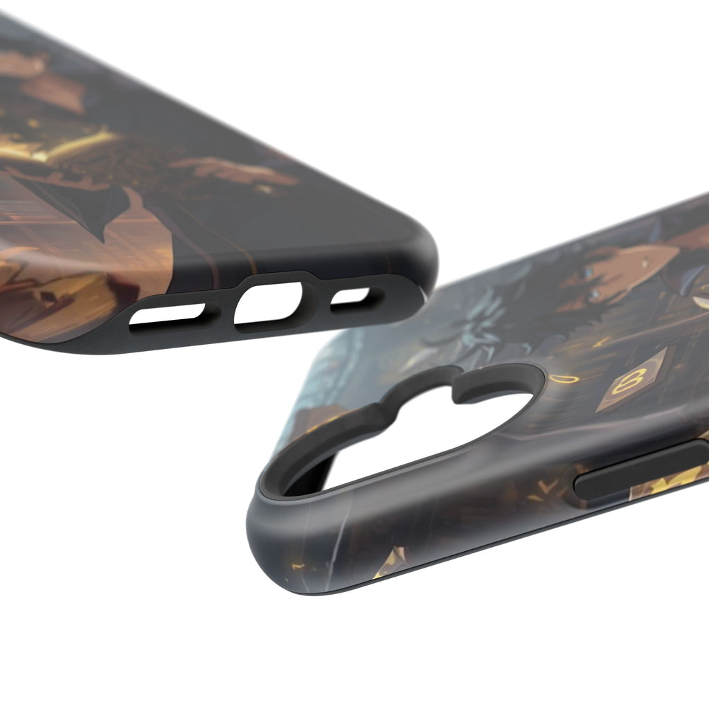 Vi-Anime Mystic Scholar Phone Case — Anime Magic Book Impact-Resistant Case