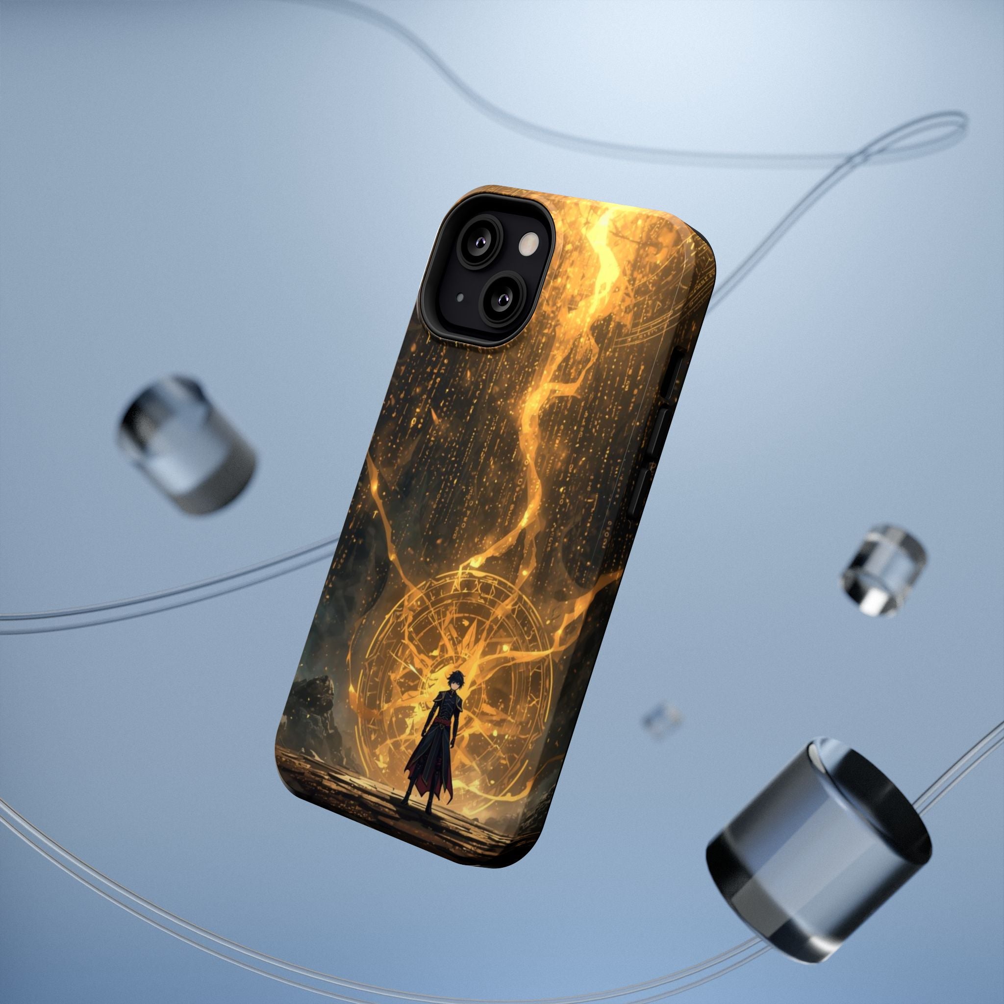 Vi-Anime Phone Case — Fantasy Mage Sigil Impact-Resistant Armor