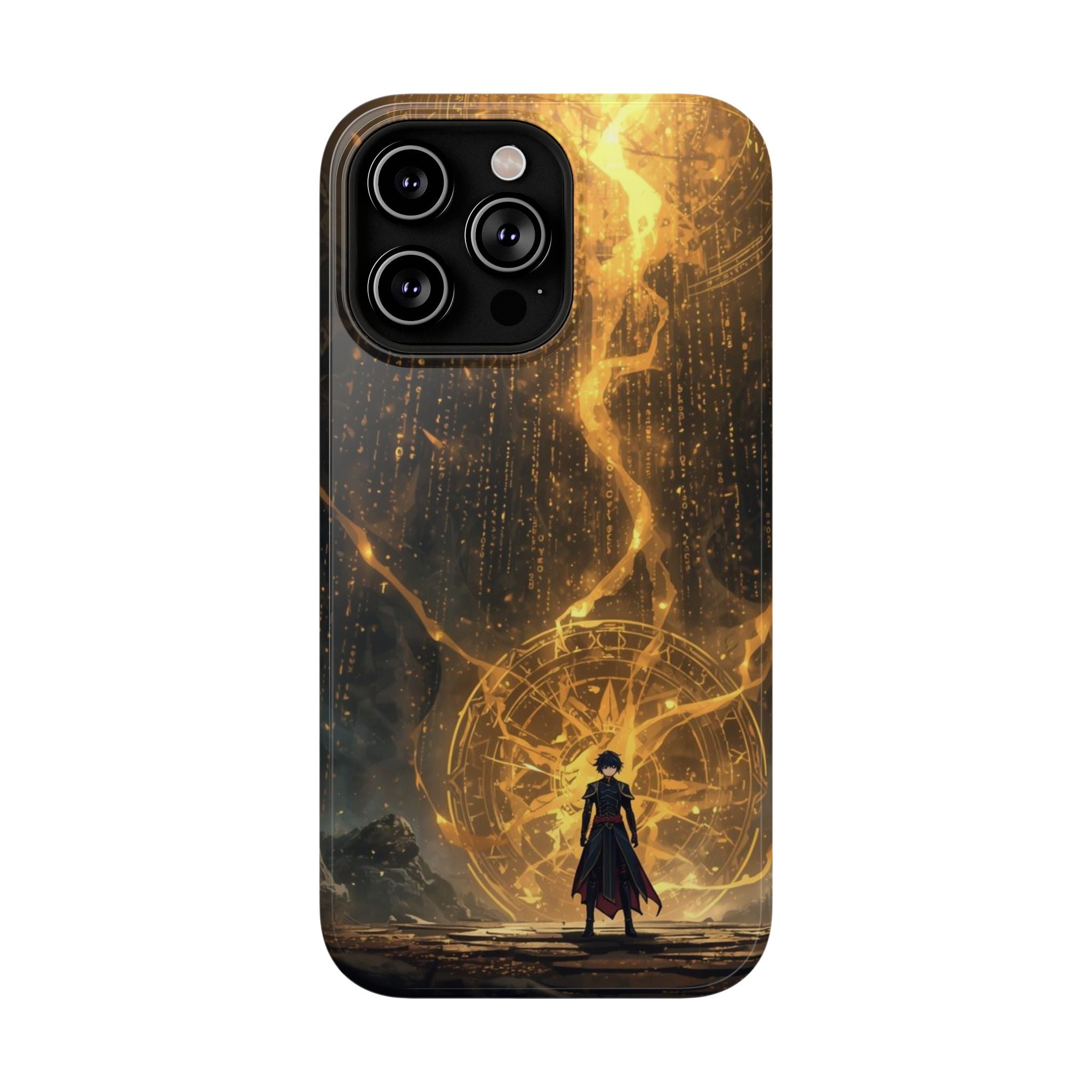 Vi-Anime Phone Case — Fantasy Mage Sigil Impact-Resistant Armor