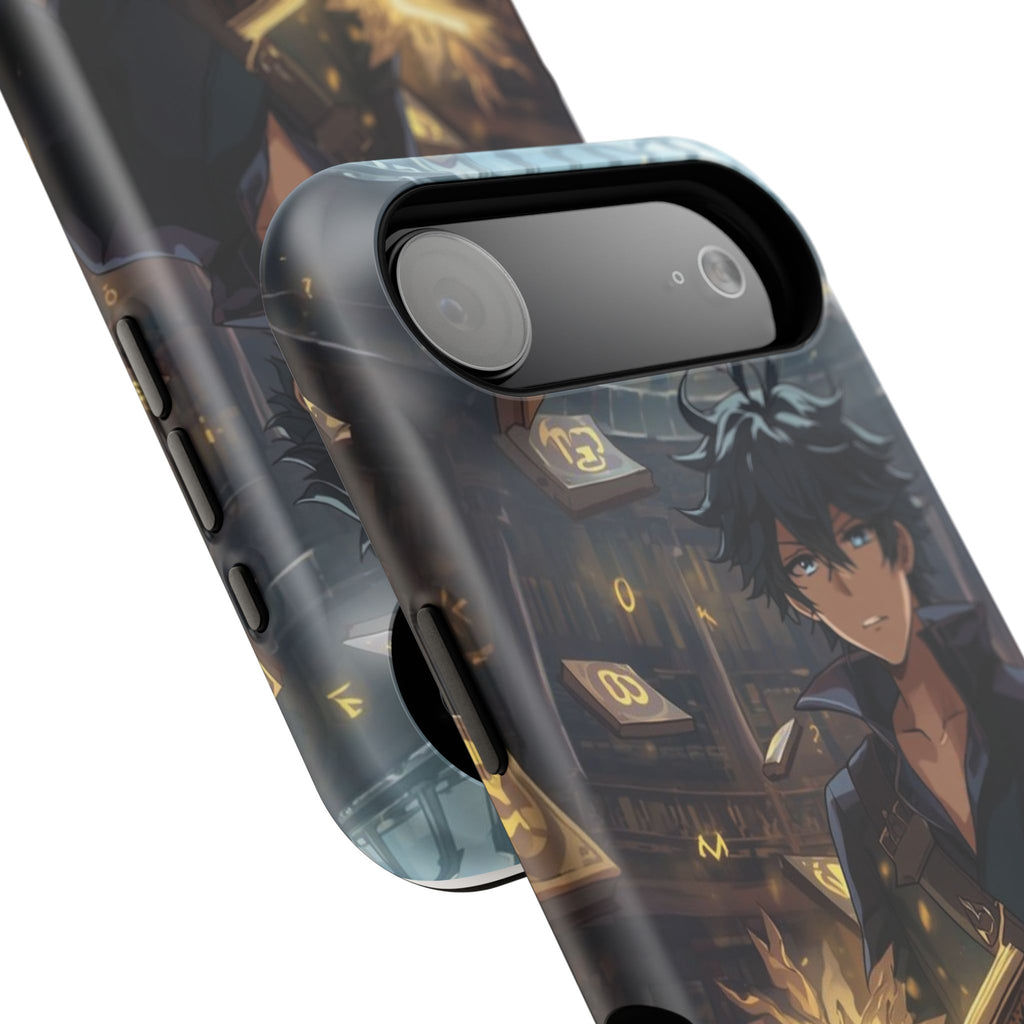 Vi-Anime Mystic Scholar Phone Case — Anime Magic Book Impact-Resistant Case