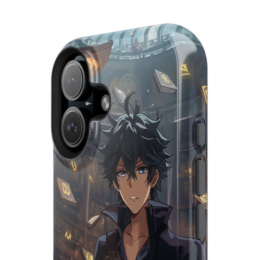 Vi-Anime Mystic Scholar Phone Case — Anime Magic Book Impact-Resistant Case