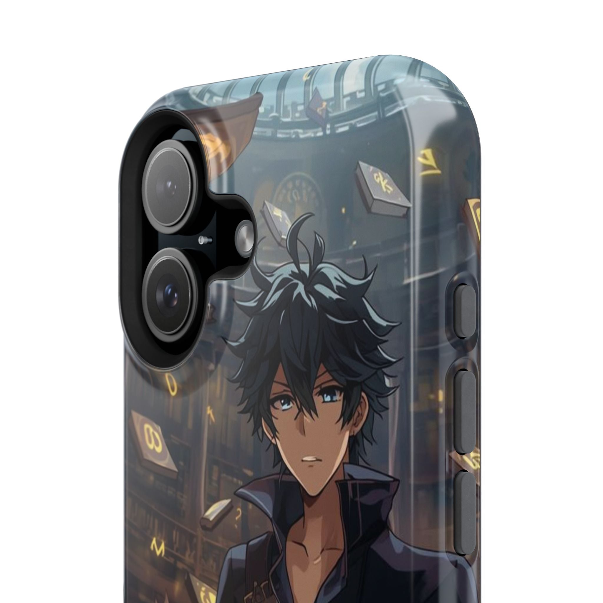 Vi-Anime Mystic Scholar Phone Case — Anime Magic Book Impact-Resistant Case
