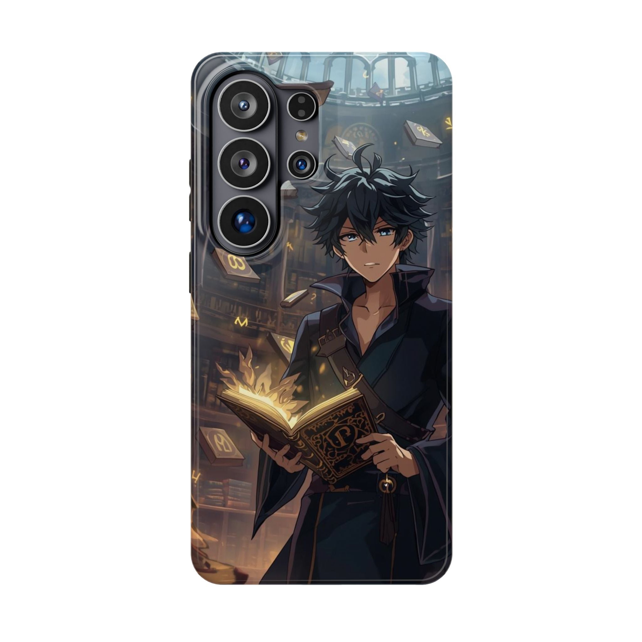 Vi-Anime Mystic Scholar Phone Case — Anime Magic Book Impact-Resistant Case