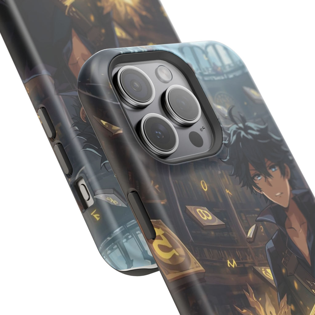 Vi-Anime Mystic Scholar Phone Case — Anime Magic Book Impact-Resistant Case