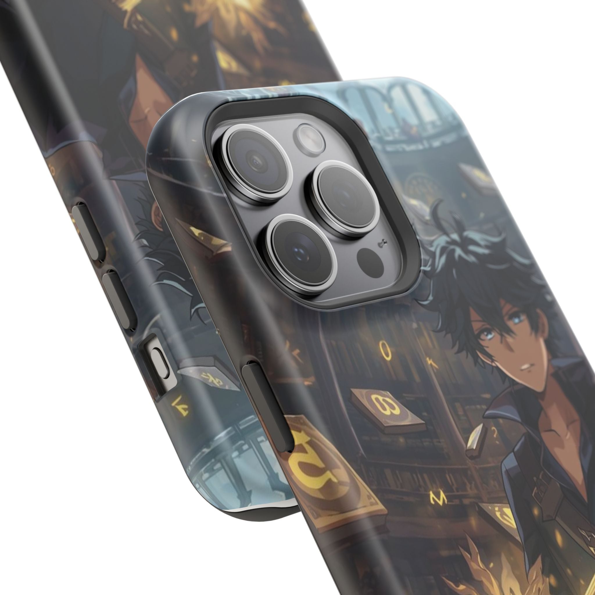 Vi-Anime Mystic Scholar Phone Case — Anime Magic Book Impact-Resistant Case