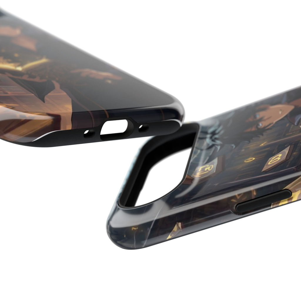 Vi-Anime Mystic Scholar Phone Case — Anime Magic Book Impact-Resistant Case
