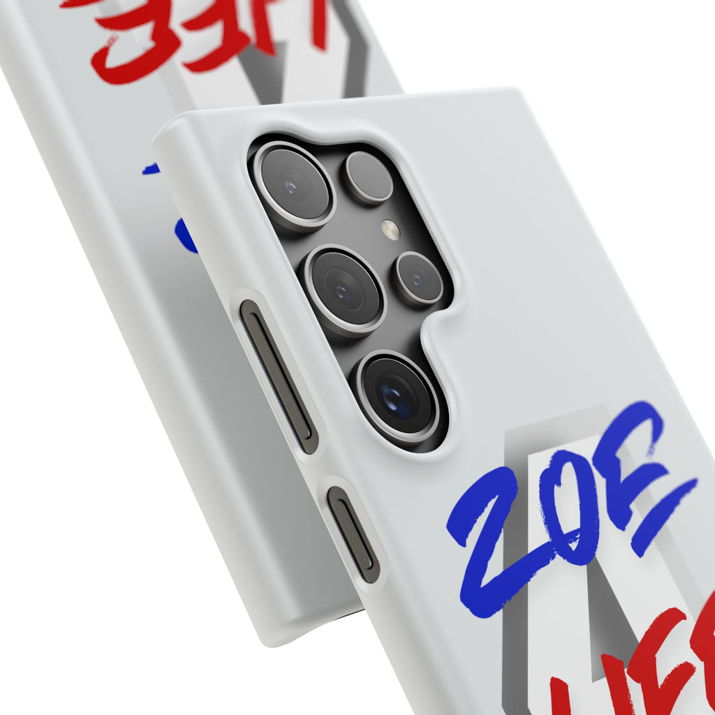 Zoe Life Phone Case - Bold Script Number 4 Snap Case