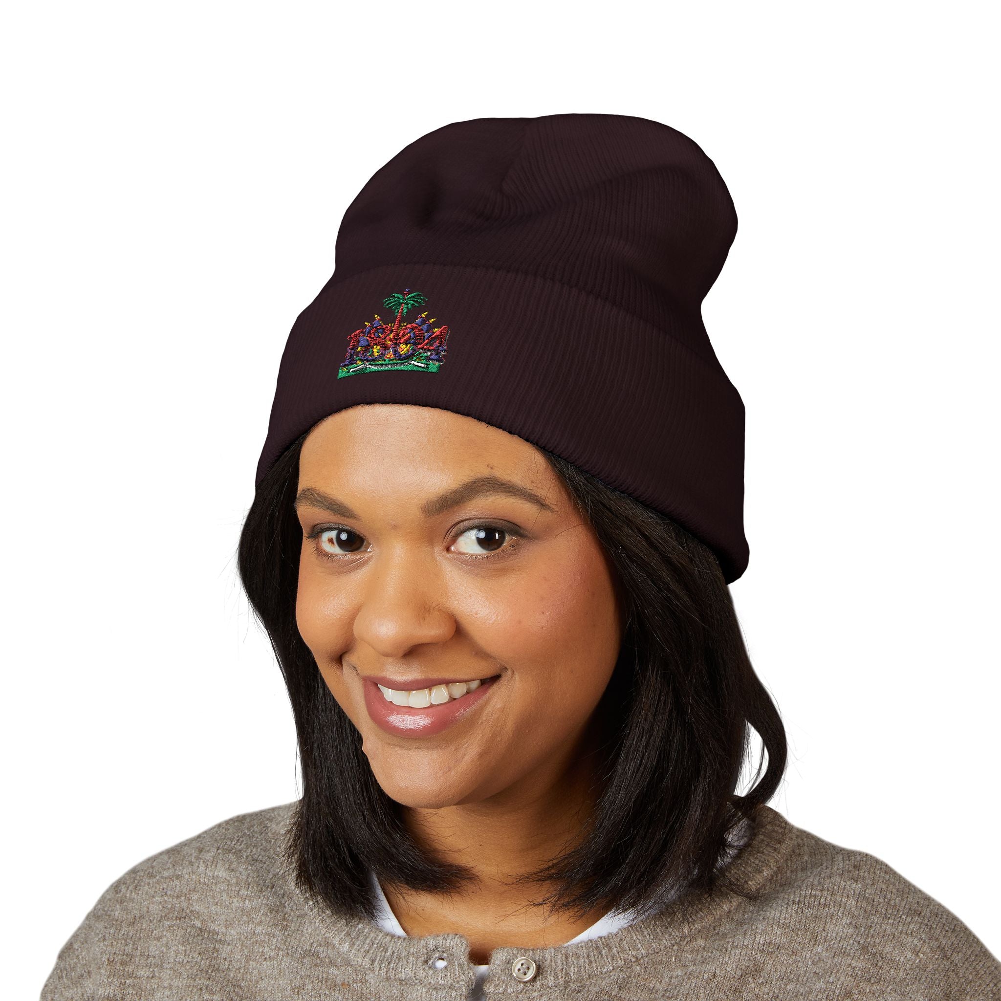 Vi-Cap Embroidered beanie - 1804 Haitian heritage