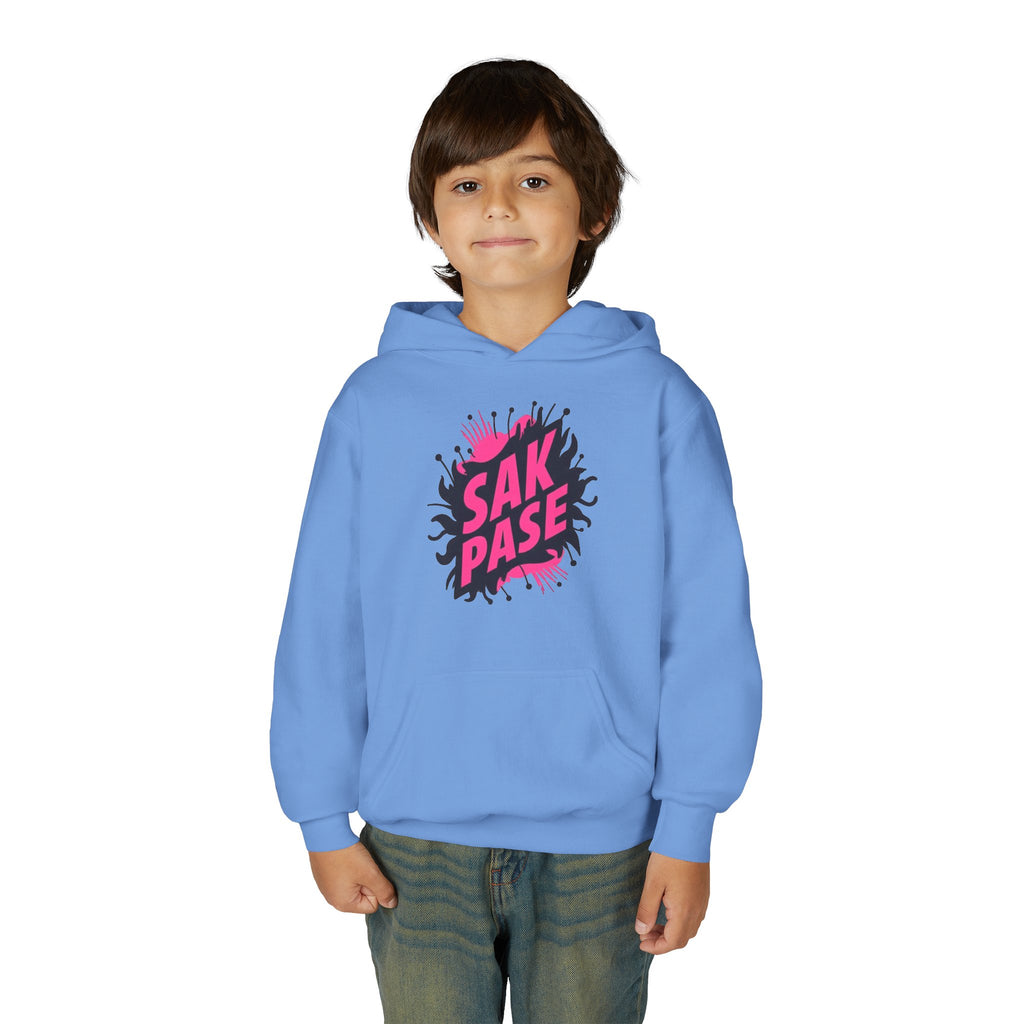 Little Vi Vi-Hoodie — Pink “SAK PASE” Creole Splash Graphic