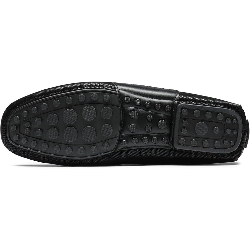 New Bruno Marc Mens 10 Black Driving Penny Loafers Casual SlipOn Moccasins Shoes