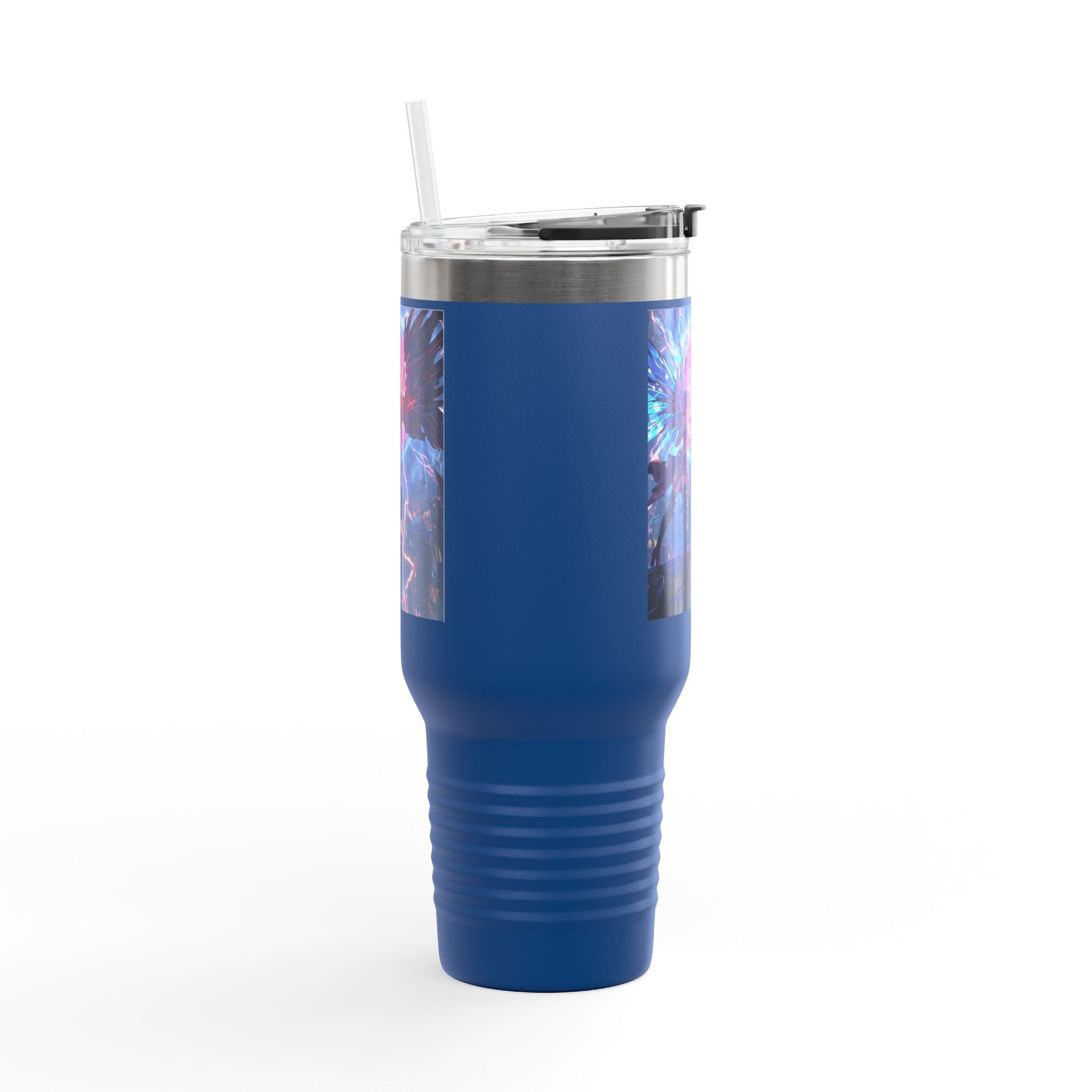 Vi-Anime 40oz Insulated Travel Mug — Fantasy Angel Moonlight Design