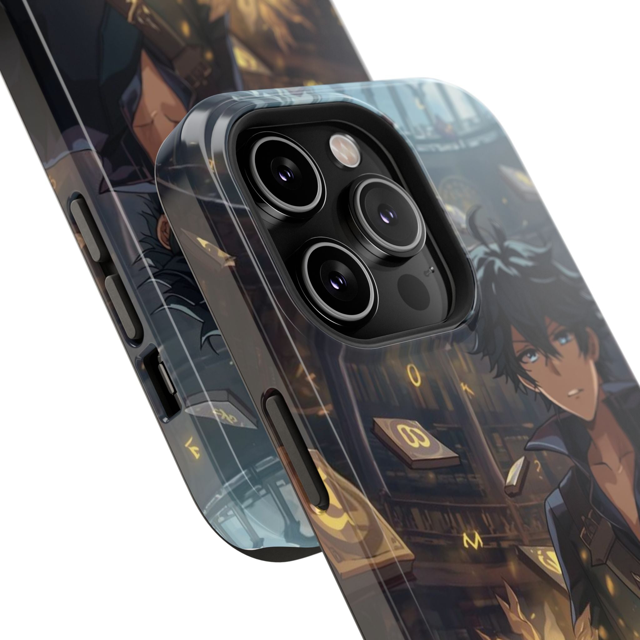 Vi-Anime Mystic Scholar Phone Case — Anime Magic Book Impact-Resistant Case