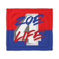 Little Vi Personalized 'Zoe 4 Life' Minky Baby Lovey Blanket