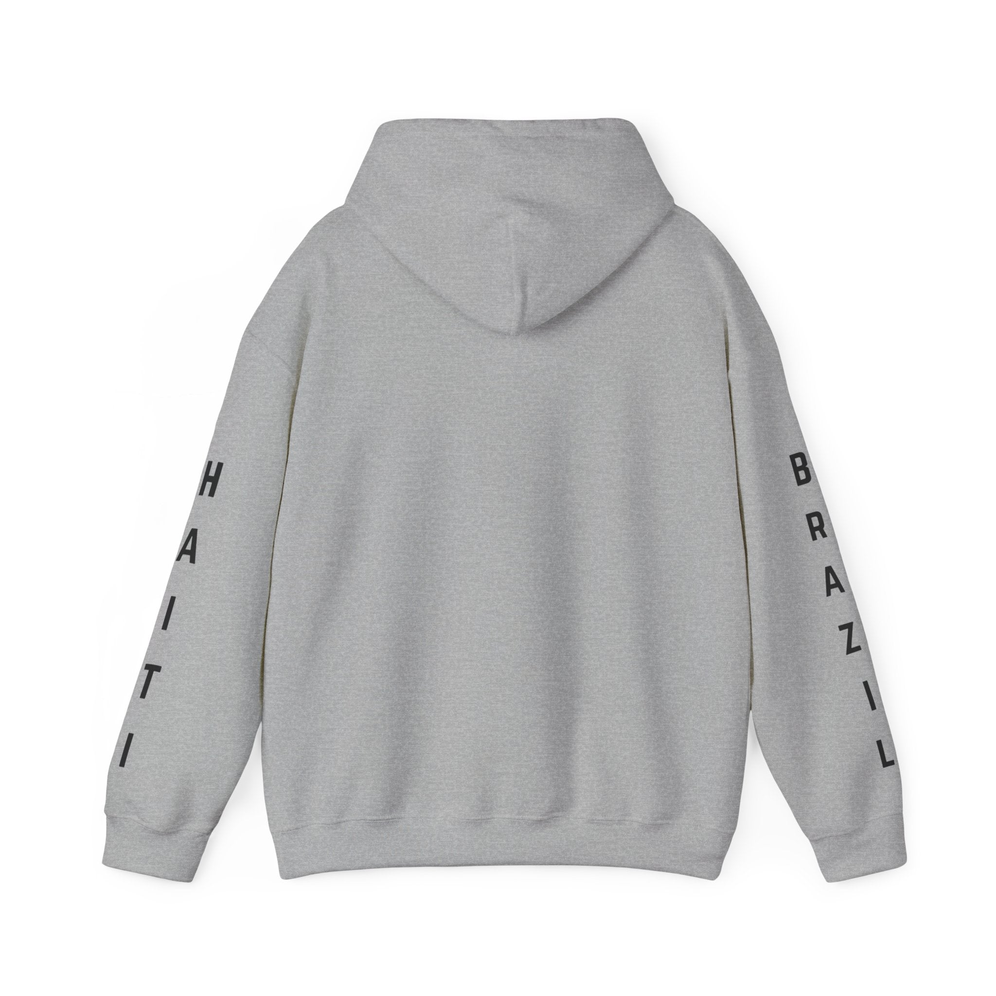 Vi-Hoodie Haiti Brazil Flag Hoodie — "Estamos Aqui!!! Nou La!!!!!"