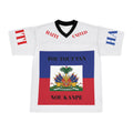 Haiti Flag Football Jersey – "Pou Tout Tan Nou Kanpe" Patriotic Soccer Shirt