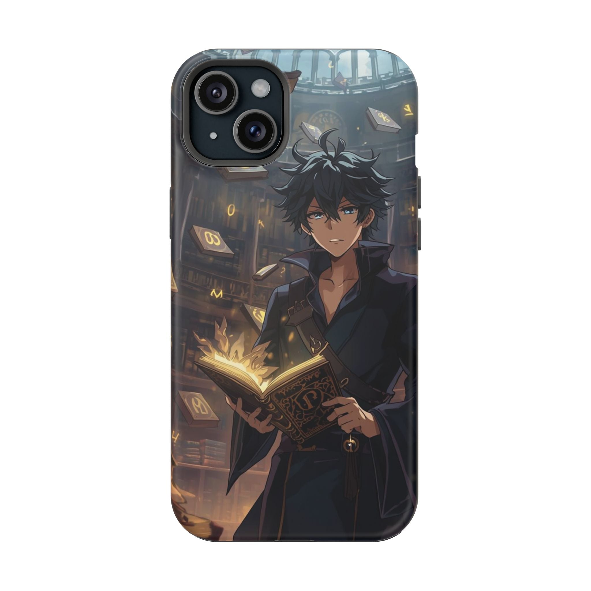 Vi-Anime Mystic Scholar Phone Case — Anime Magic Book Impact-Resistant Case