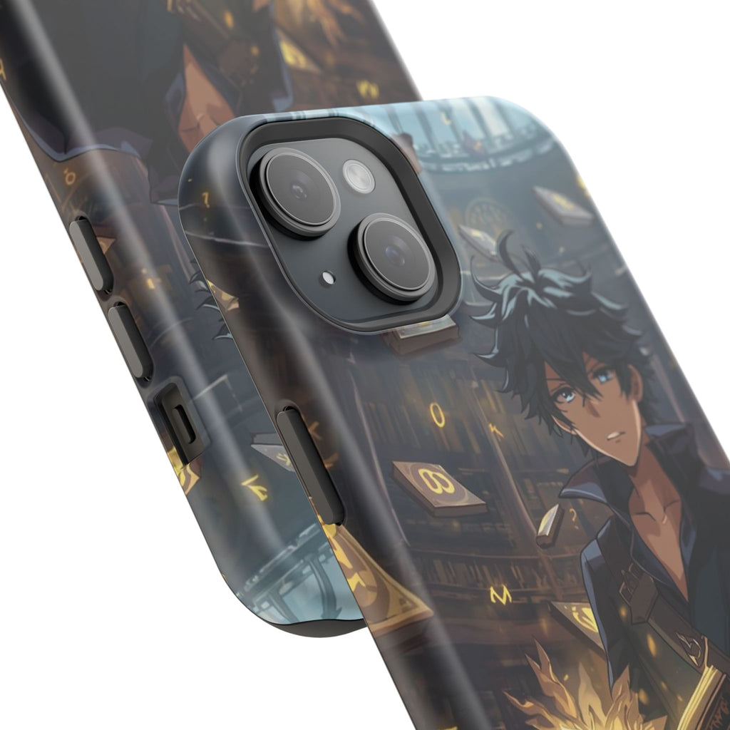 Vi-Anime Mystic Scholar Phone Case — Anime Magic Book Impact-Resistant Case