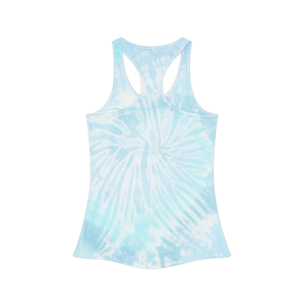 Women’s Vi-Tank - Tie-Dye Racerback — 'Money Talks, Bullshit Walks'