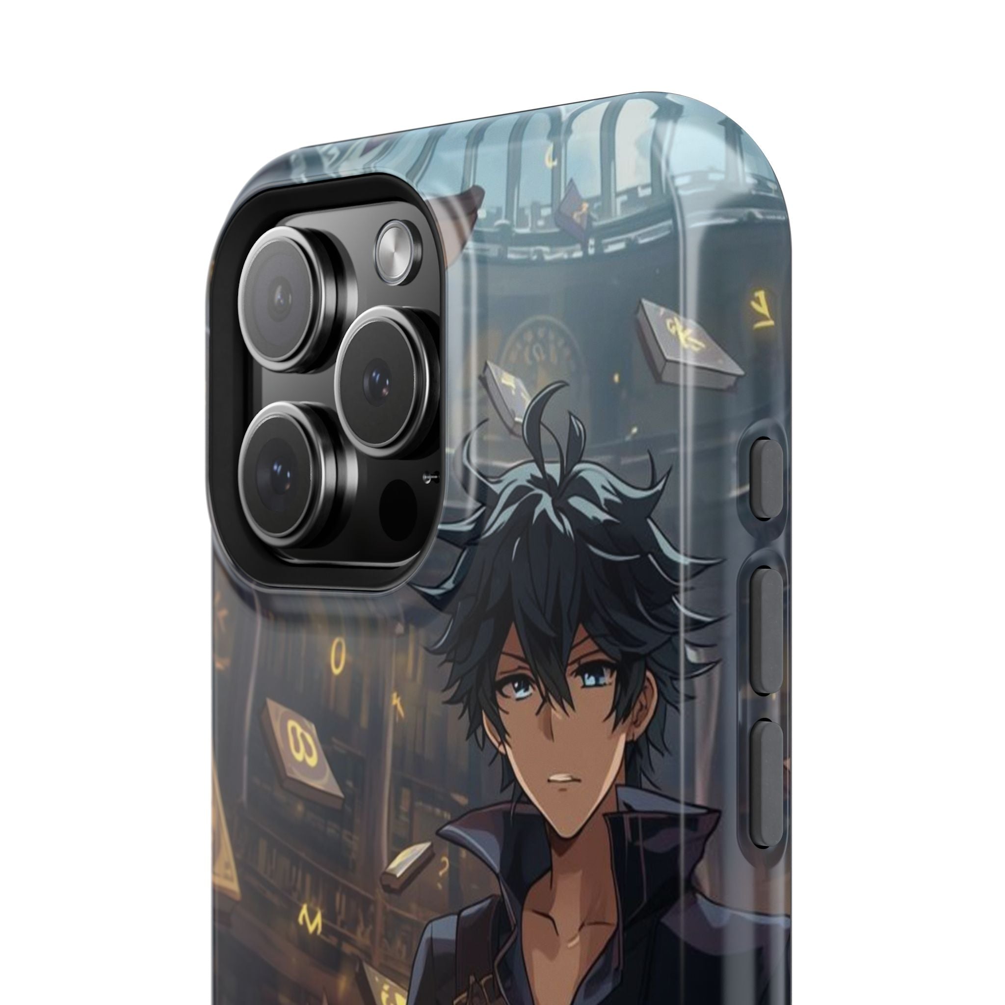 Vi-Anime Mystic Scholar Phone Case — Anime Magic Book Impact-Resistant Case