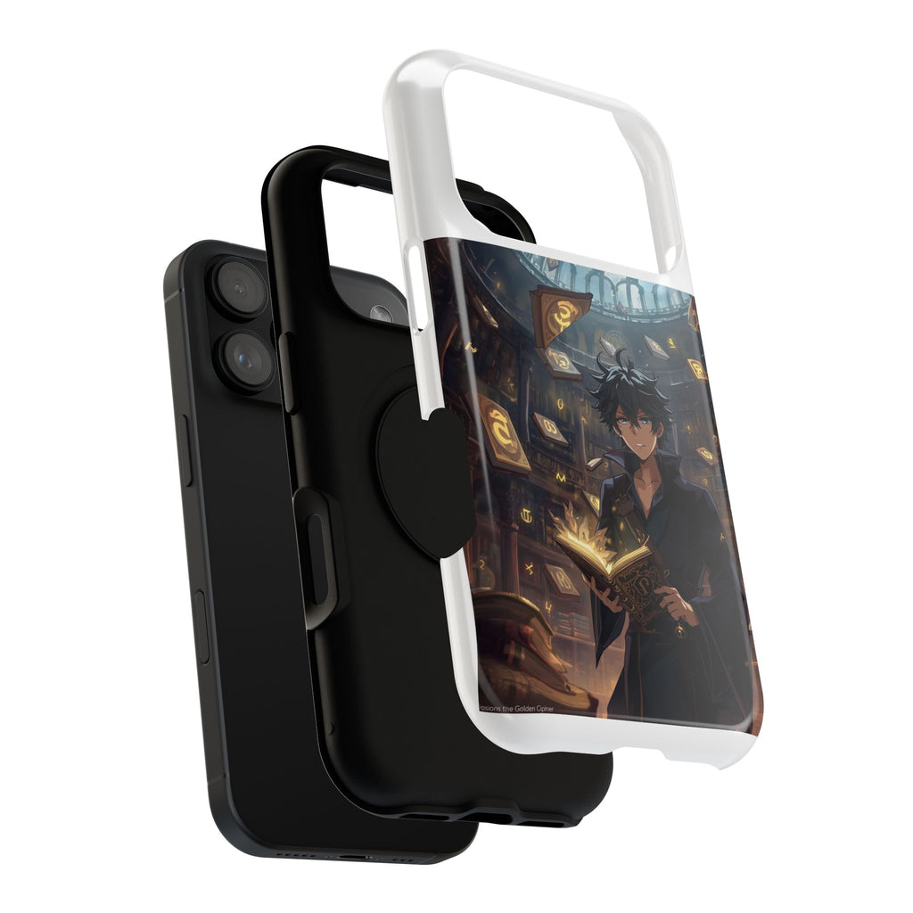 Vi-Anime Mystic Scholar Phone Case — Anime Magic Book Impact-Resistant Case
