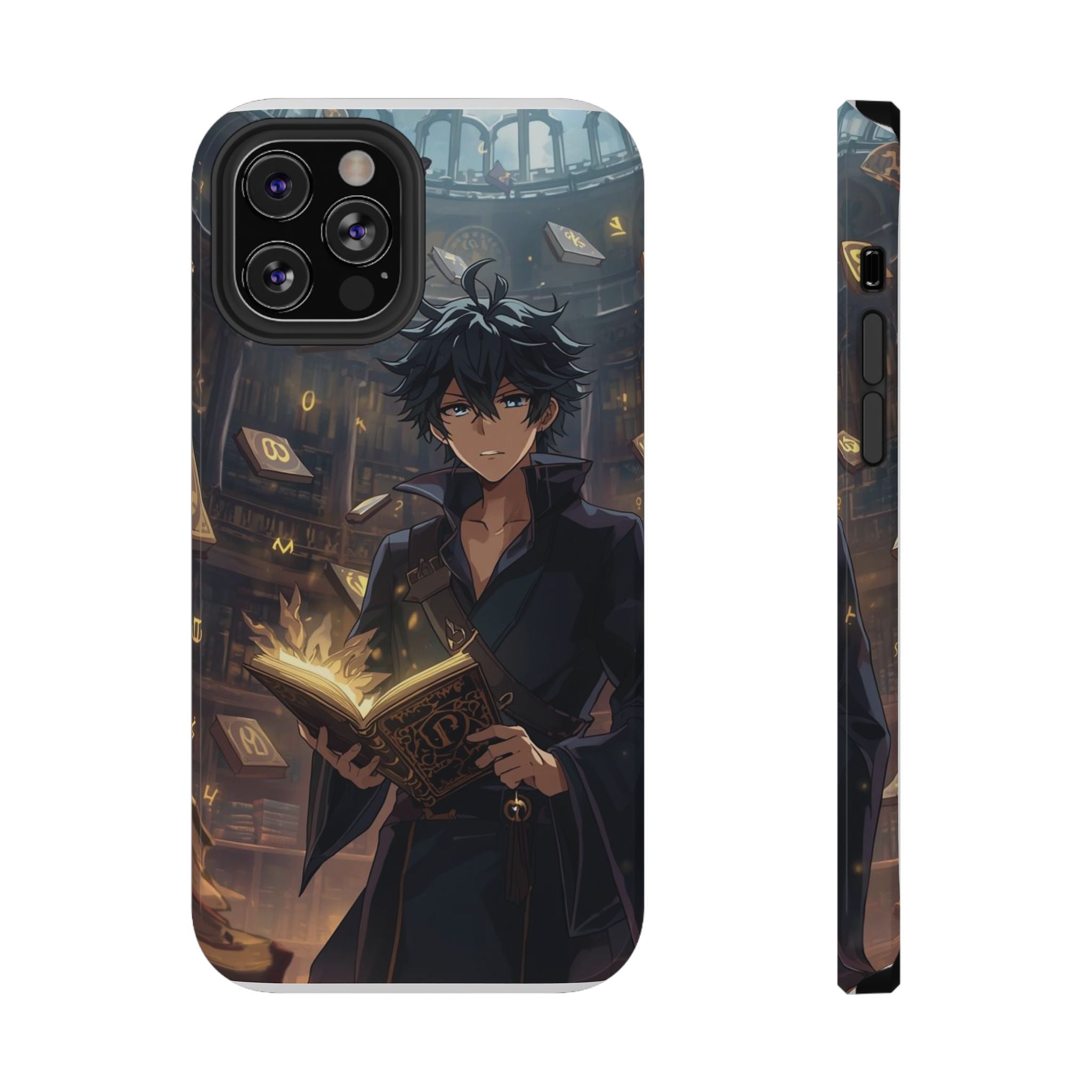 Vi-Anime Mystic Scholar Phone Case — Anime Magic Book Impact-Resistant Case