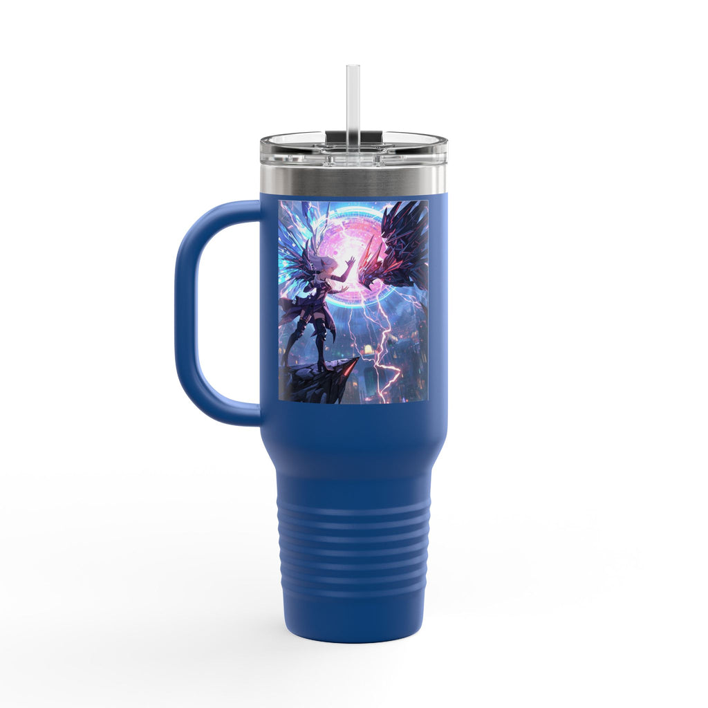 Vi-Anime 40oz Insulated Travel Mug — Fantasy Angel Moonlight Design
