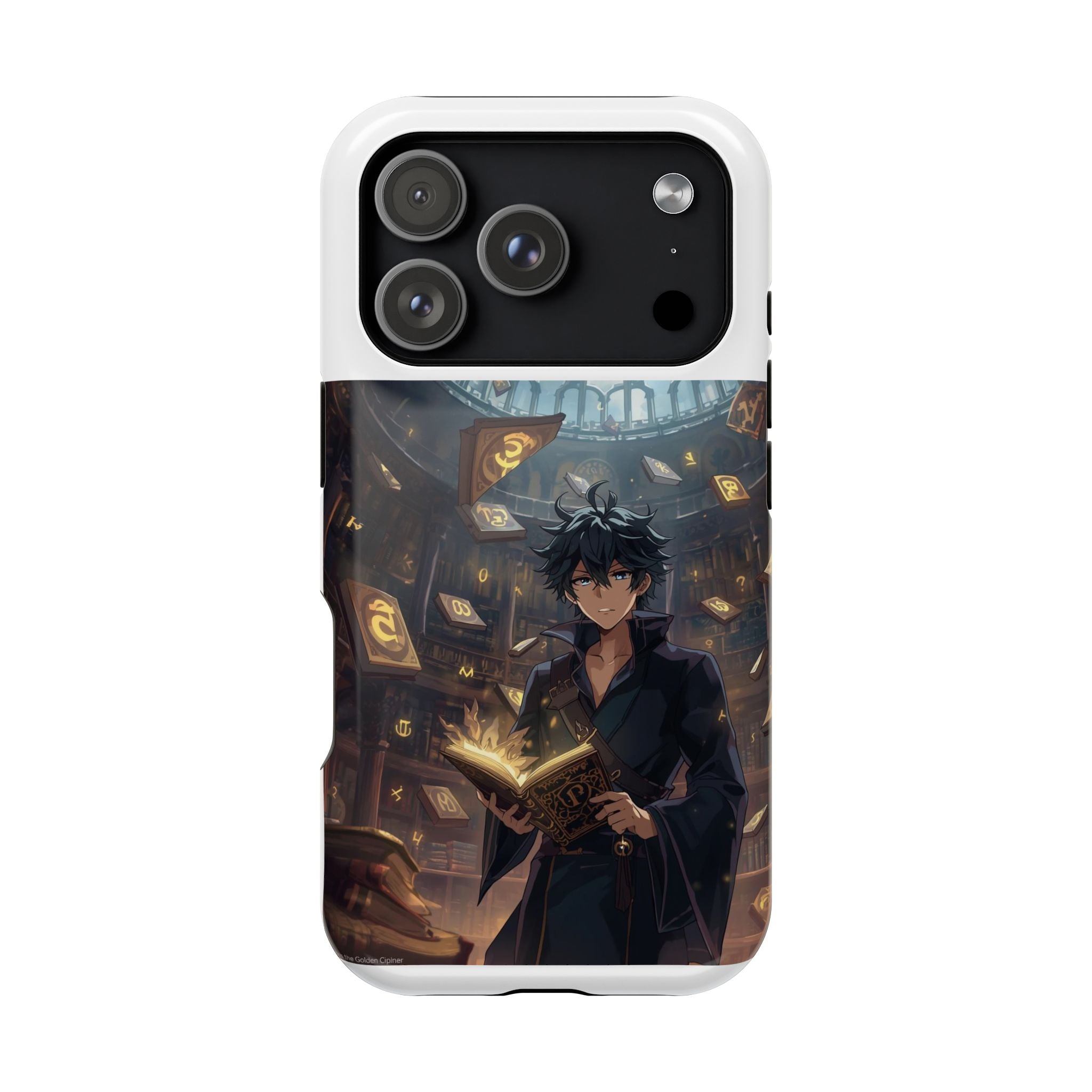 Vi-Anime Mystic Scholar Phone Case — Anime Magic Book Impact-Resistant Case