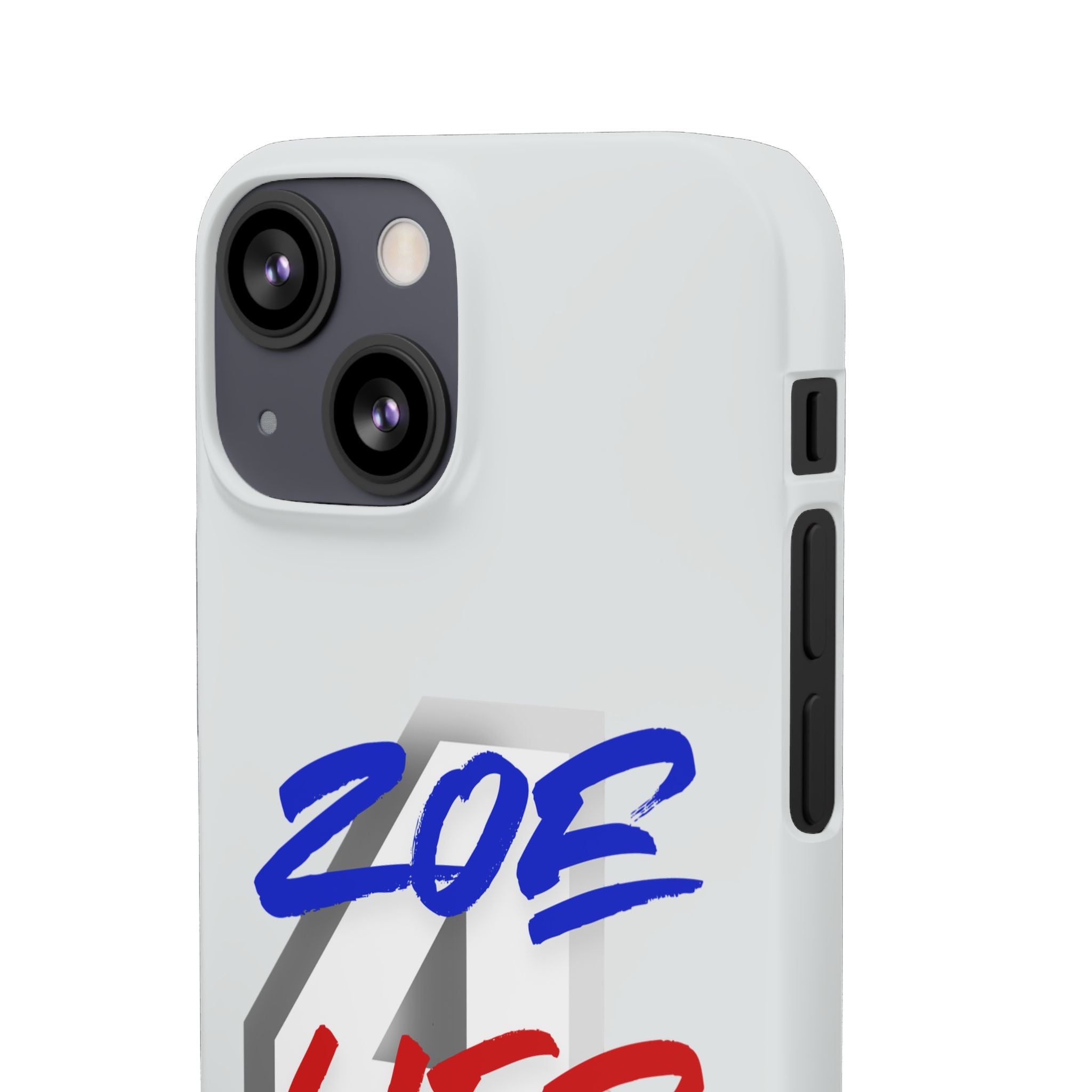 Zoe Life Phone Case - Bold Script Number 4 Snap Case