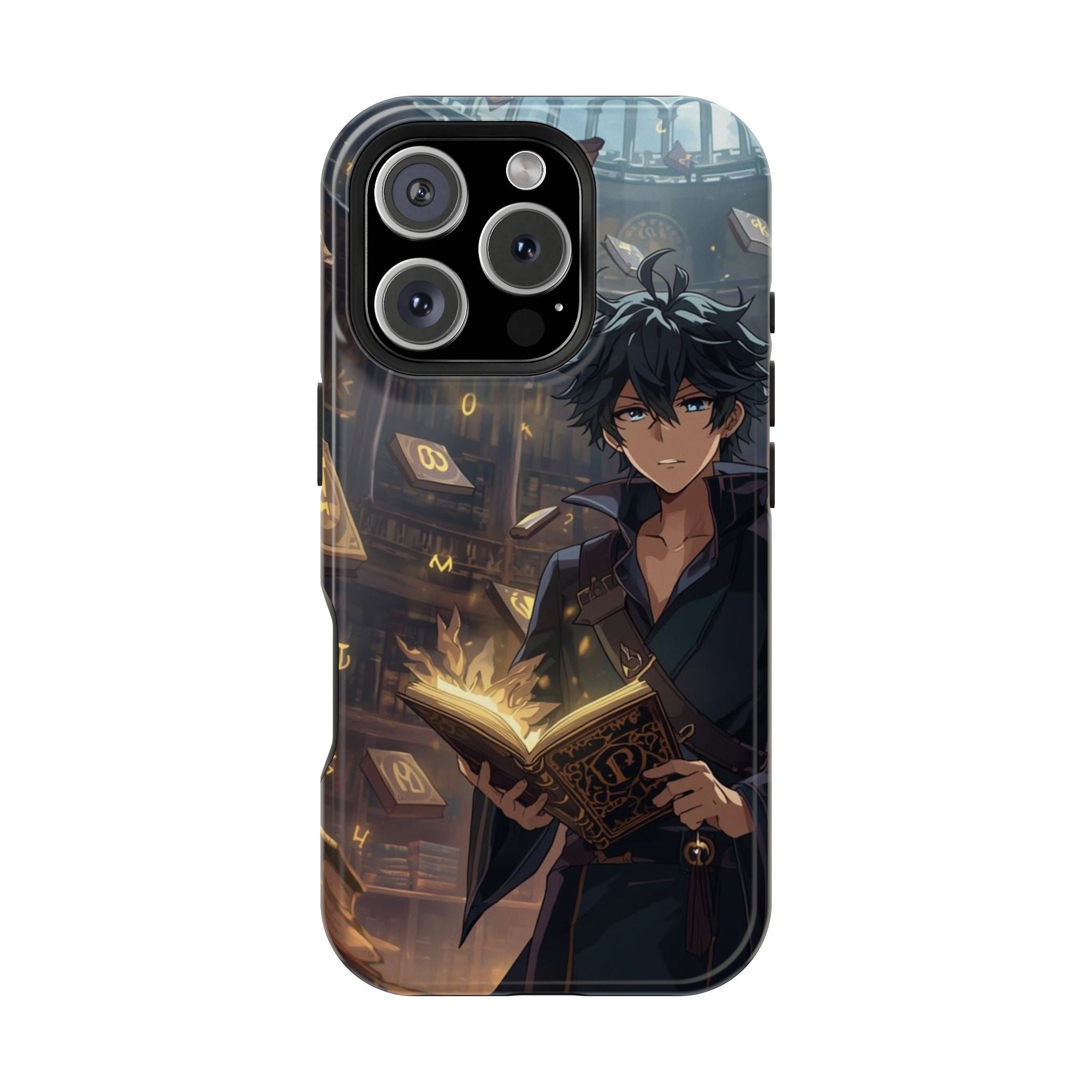 Vi-Anime Mystic Scholar Phone Case — Anime Magic Book Impact-Resistant Case