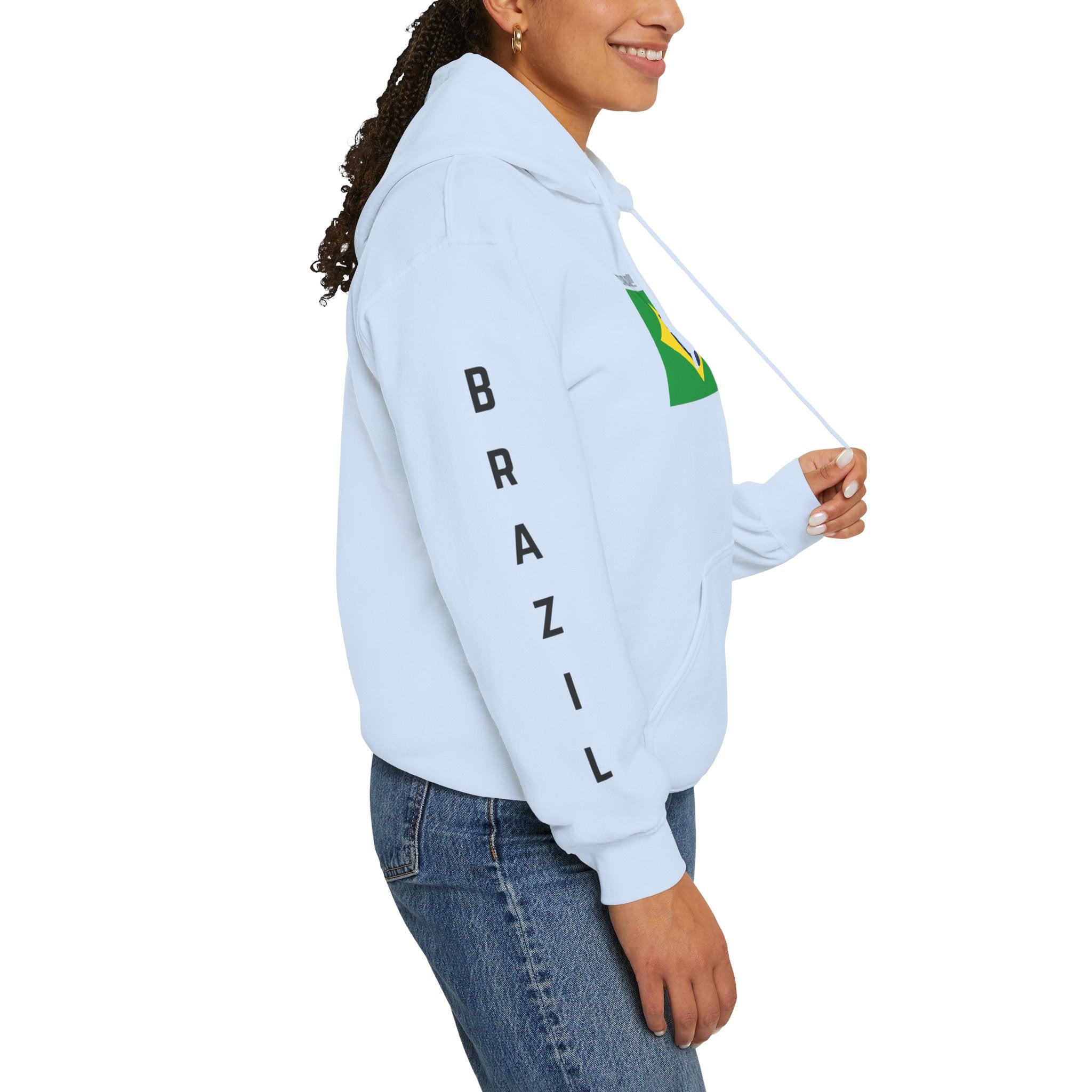Vi-Hoodie Haiti Brazil Flag Hoodie — "Estamos Aqui!!! Nou La!!!!!"
